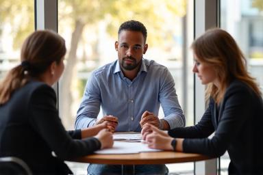 A team of diverse professionals collaborating.